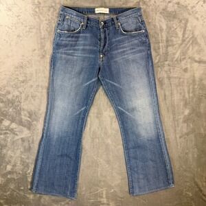 Vintage Paper Denim & Cloth 16640 Bootcut Jeans Men's Size 33x30 Blue Button Fly